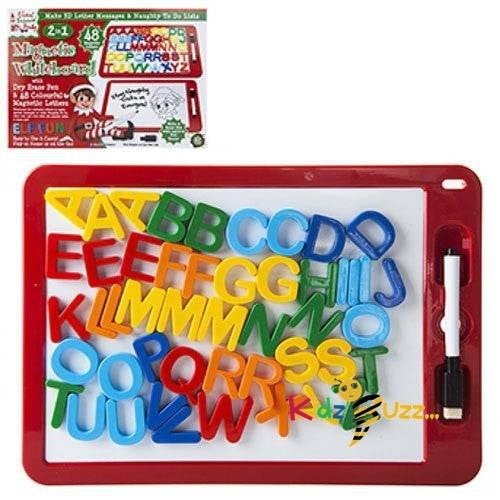 Elf Wipe Off Board With Magnetic Letters
