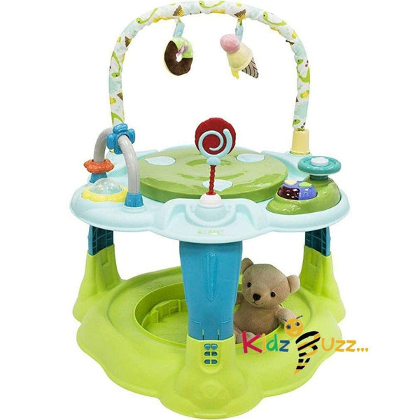 iSafe 2 in 1 Activity Centre Entertainer with 360° Rotating Seat Dino Land