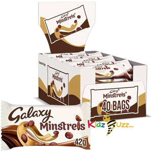 Galaxy Minstrels Milk Chocolate Bulk Bags Box 40 x 42g