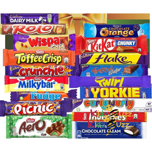 Choc-A-Box: 18 Chocolate Bars