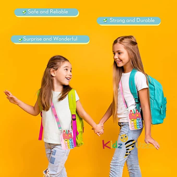 Fidget Toy Bag Poppet Handbag Purse Toy for Kids, School Backpack Shoulder Bag