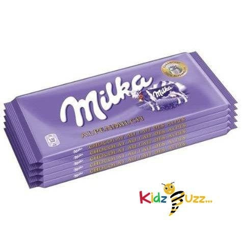 Milka Alpine Milk Original Chocolate 100g 5 Bars