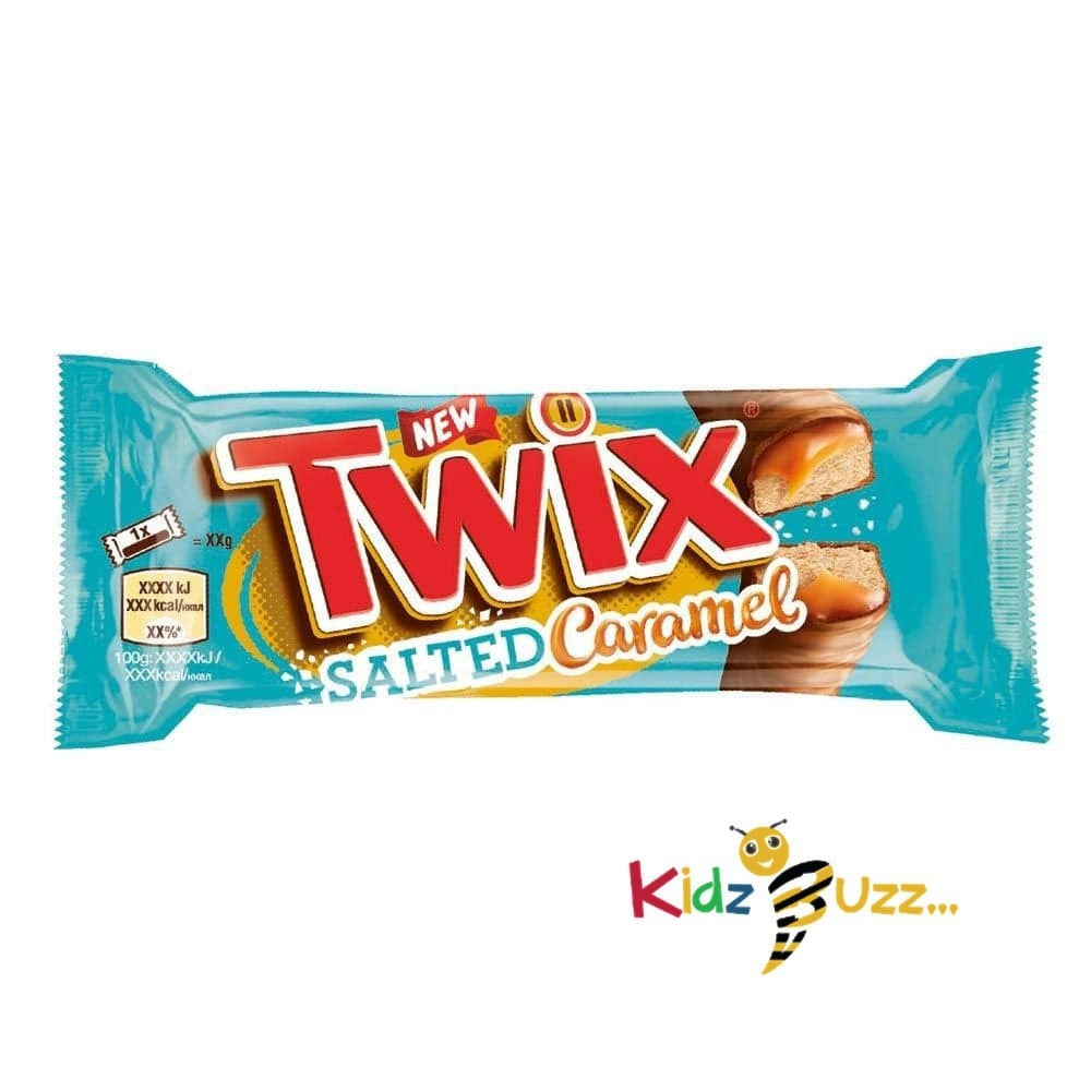 Twix Salted Caramel Chocolate Biscuit Twin Bars - Pack of 30 x 46