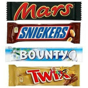 Mars, Snickers, Bounty & Twix Hamper,Total 20 Chocolates