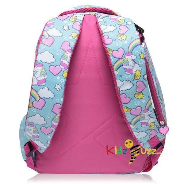 Star Graph Unicorn School Bag With pencil Case