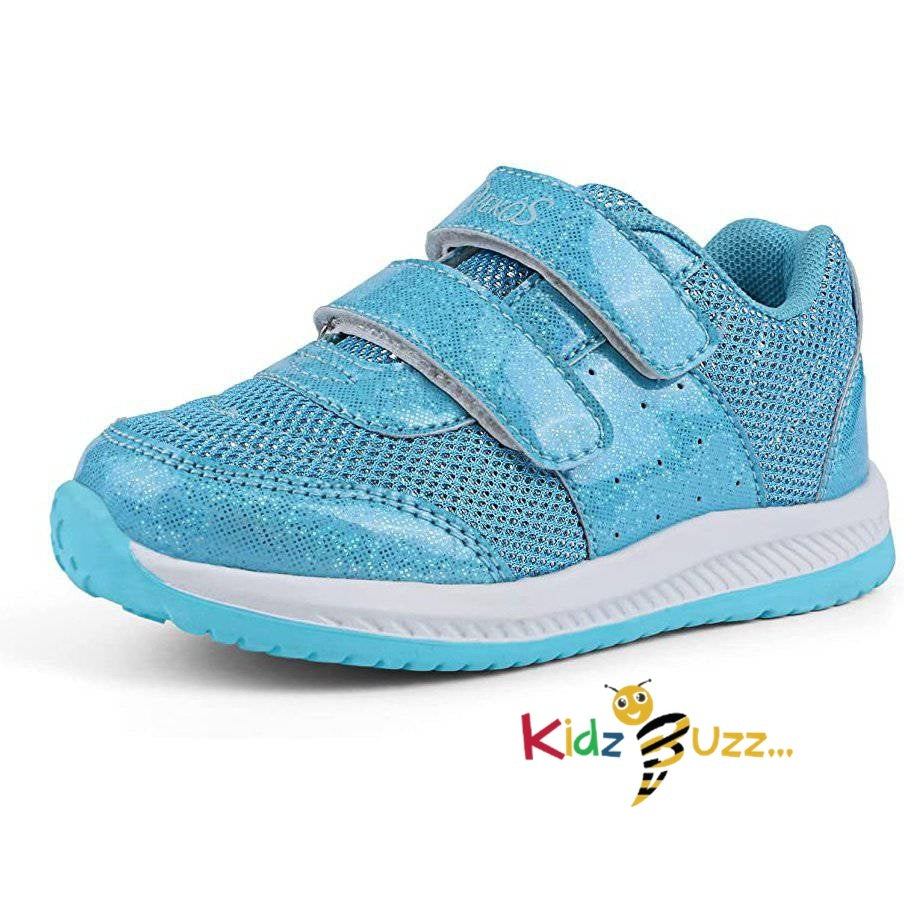 Toddler Girls Trainers Blue White Size 5