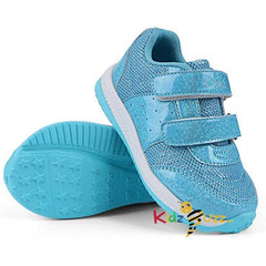 Toddler Girls Trainers Blue White Size 5