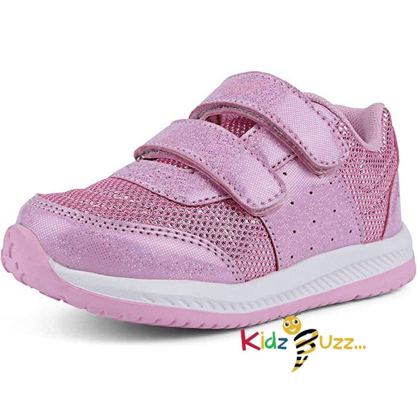 Toddler Girls Trainers Pink White Size 7.5