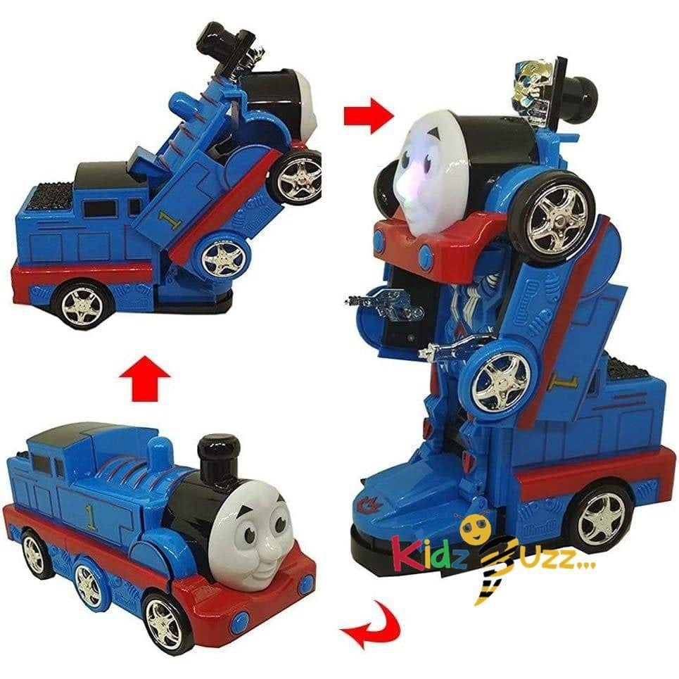 Train Auto Transform 2 In 1 Deformation Train Go Go Thomas Train transform Car/Robot | kidzbuzzz