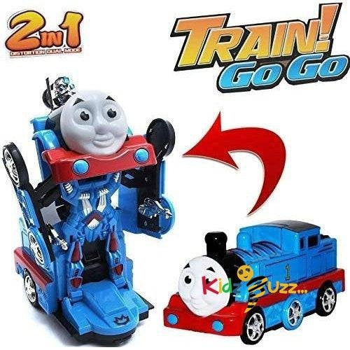 2 In 1 Deformation Train Go Go Thomas Train transform Car/Robot