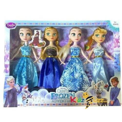 4 Pc Doll Set Adventure Elsa & Friends Best Gift For Girls