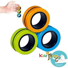 Colorful Magnetic Rings Fidget Toy, Anti-stress
