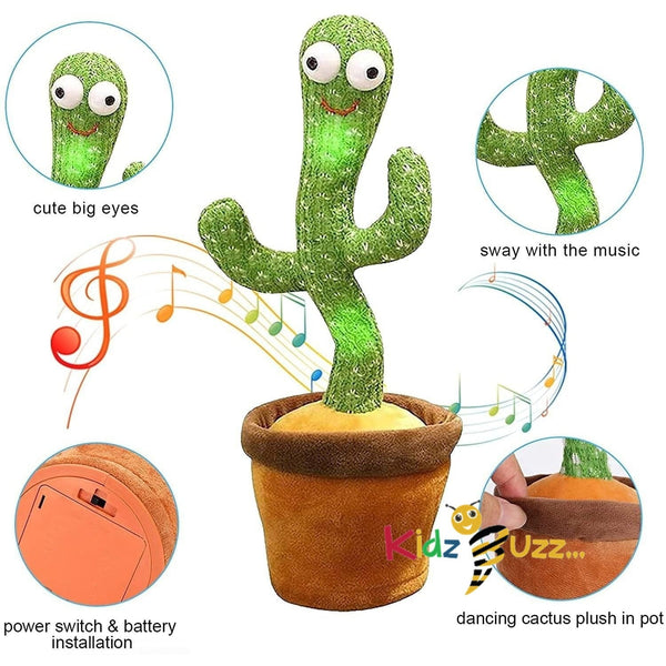 Singing and Dancing Cactus Plush Toy