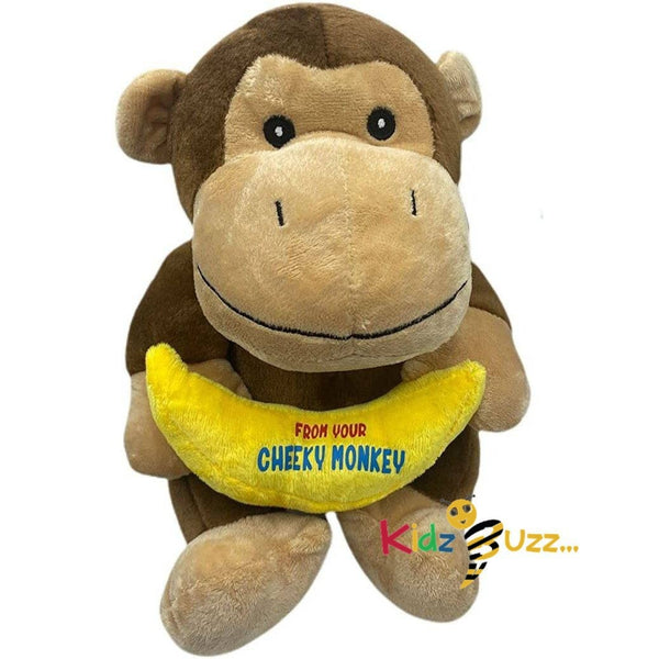 Soft Plush Teddy Bear , Novelty Soft Monkey With Banana