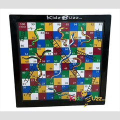 Ludo, Snakes & Ladders Board Game Wooden 45X45CM