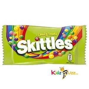 36 X Skittles Crazy Sours Bag 55G | 36 Pack Bundle