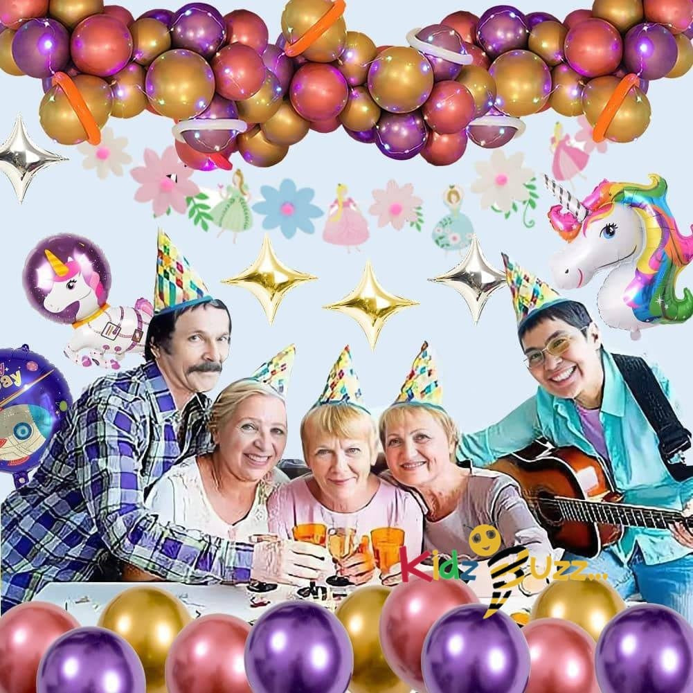 47Pcs Birthday Unicorn Balloons