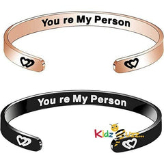 You re My Person Couples Cuff Bracelets