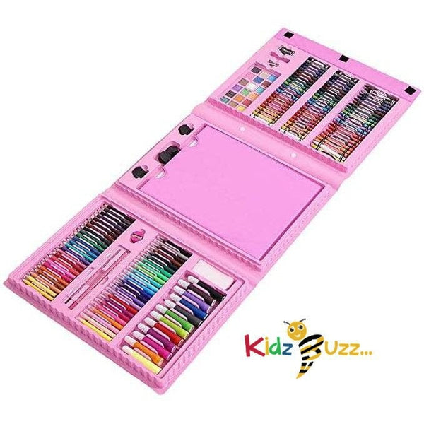 208 Pieces Painting Multi-Drawing Set Blue & Pink