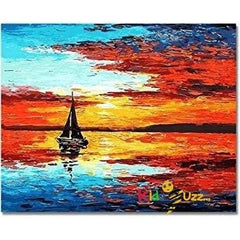 Paint by Numbers for Adults with Frame Yatch