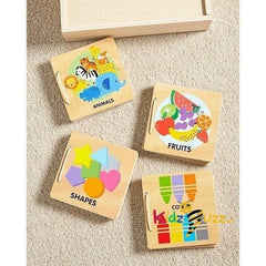 Wooden 4 in 1 Mini Book Playset