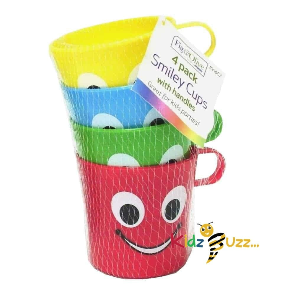 4 Pack Smiley Cup