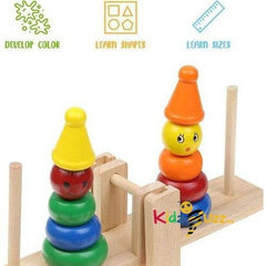 Wooden Clown Stacking