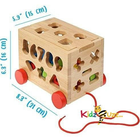 Wooden Sorting Cube Box