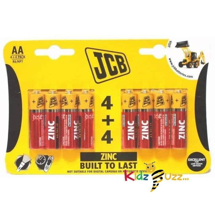 8 Pack JCB AA Batteries