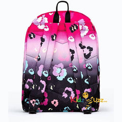 Black Pink Gradient Leopard Backpack