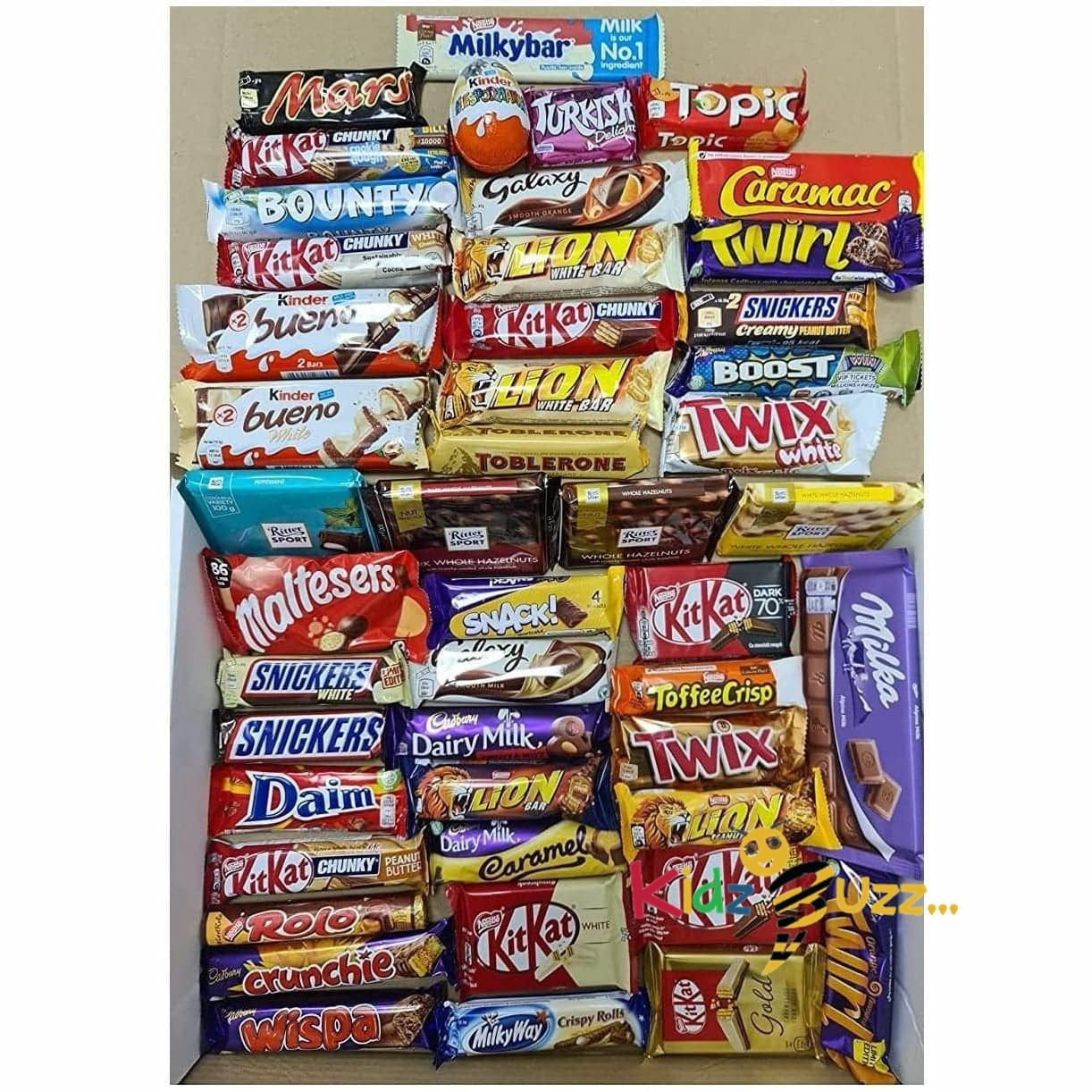 Chocolate Selection Of Delicious Mix Chocolate Bars Packed With 50 Adult & Kids Favourites Chocolate Bars - Perfect Chocolate Hamper, Birthday Present, Chirstmas Thank You Gift