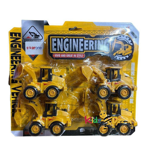 Engineering Vehicles Toy Set 4 pcs