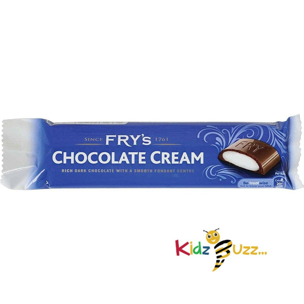 Fry's Chocolate Cream Bar, Rich dark Chocolate with a Smooth Fondant Centre, Suitable for Vegetarians, 49 g, Pack of 24