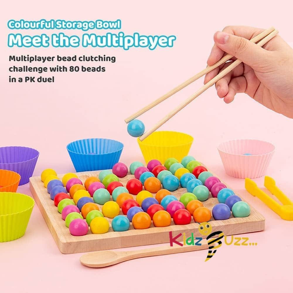 Clip Wooden Beads Board Game