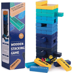 Wooden Stacking Blocks with 40 Different Rules
