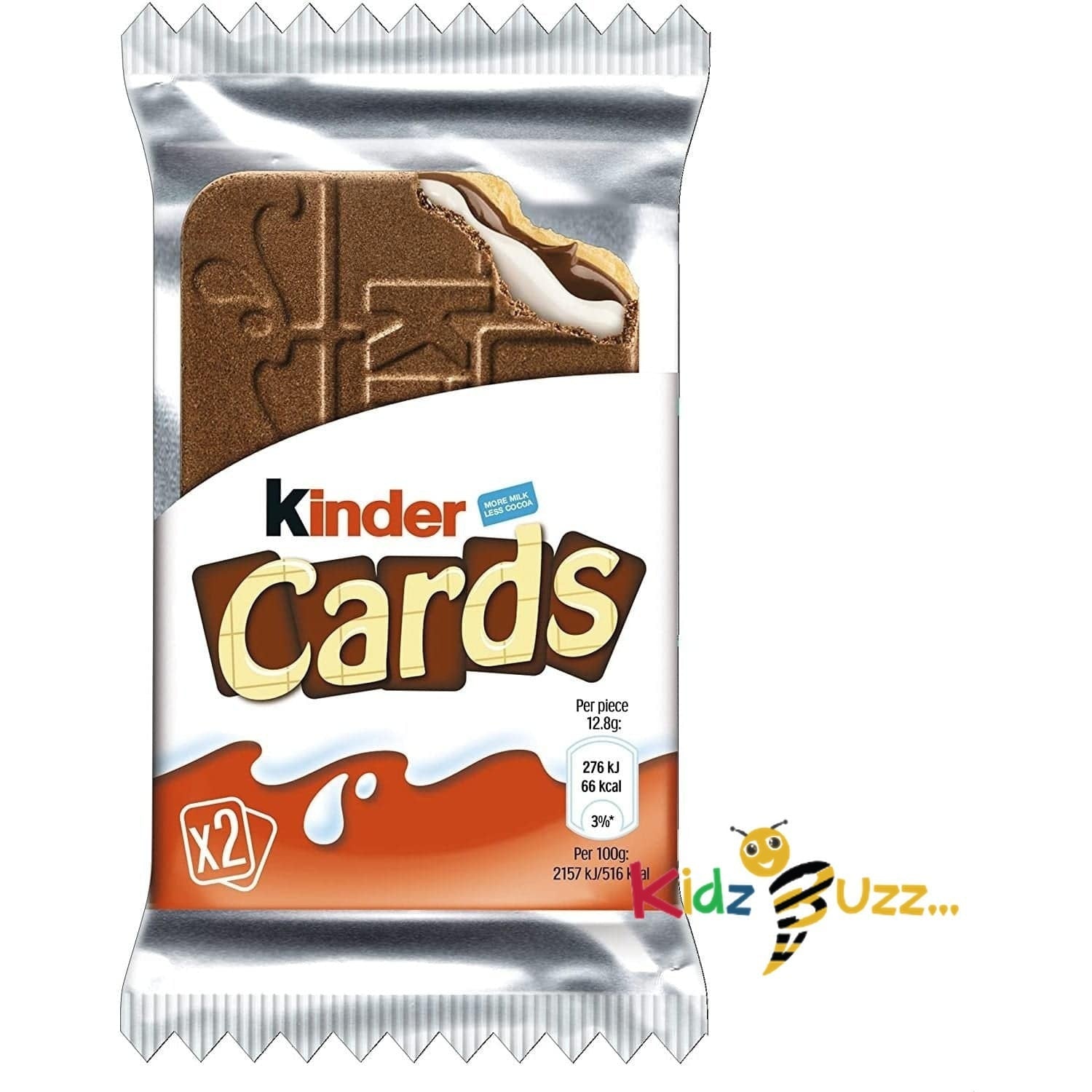 Kinder Cards Milk & White Chocolate in Bulk 25.6g x 4