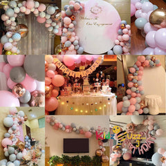 170 Pc Pink Balloon Arch Kit