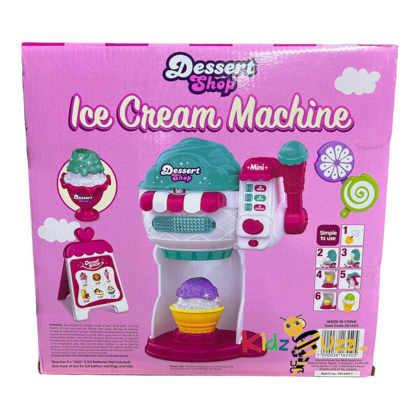 Dessert Shop Ice Cream Machine Playset Ice Cream Machine kidzbuzzz