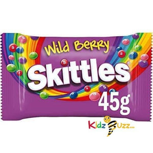 Skittles Sweets, Fruit Chewy Sweets, Wild Berry, 36 Packs of 45g