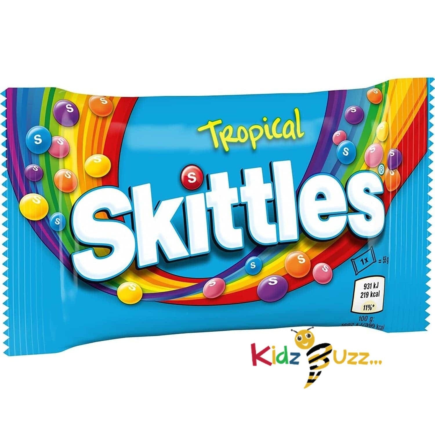 Skittles Tropical Candies Bag 55 g Pack of 36