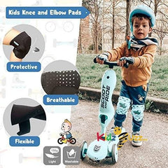 Knee and Elbow Pads with Bike Gloves 4-8YRS