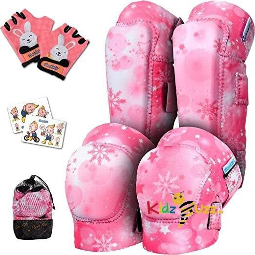 Knee and Elbow Pads with Bike Gloves 2-4 YRS