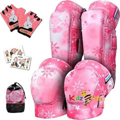 Knee and Elbow Pads with Bike Gloves 8-11 YRS