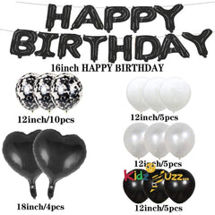 Sweet 5th Birthday Balloon Black