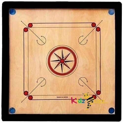 Tournament Size Carrom Board Game, Wooden Coins, Carrom Stand Strike Family Fun Indian Board Game Coins Only