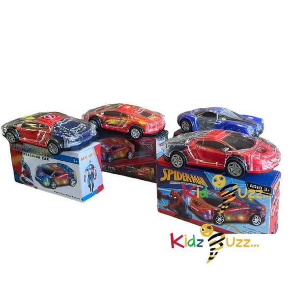 Light & Music Bump & Go Kids Car Spiderman, Captain America, Cars Etc