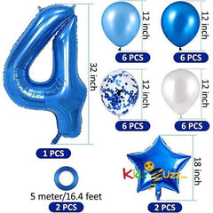4th Birthday Balloons