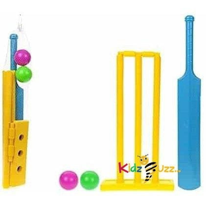 Junior Cricket Plastic Kids Set Wicket Bat Ball Stumps Outdoor Garden Toy
