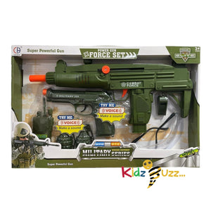 Super Powerful Gun Force Set Military Series Toys Gun Make a Sound For Kids 3+