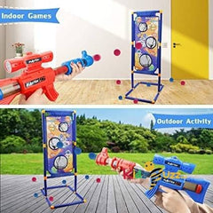 Shooting Toy Guns W/ Foam Balls & Target